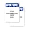 Signmission Food Preparation Sink Only, 7 in W x Rectangle, Vinyl Decal OS-2PACK-NS-D-710-V-12836 - alternate 1